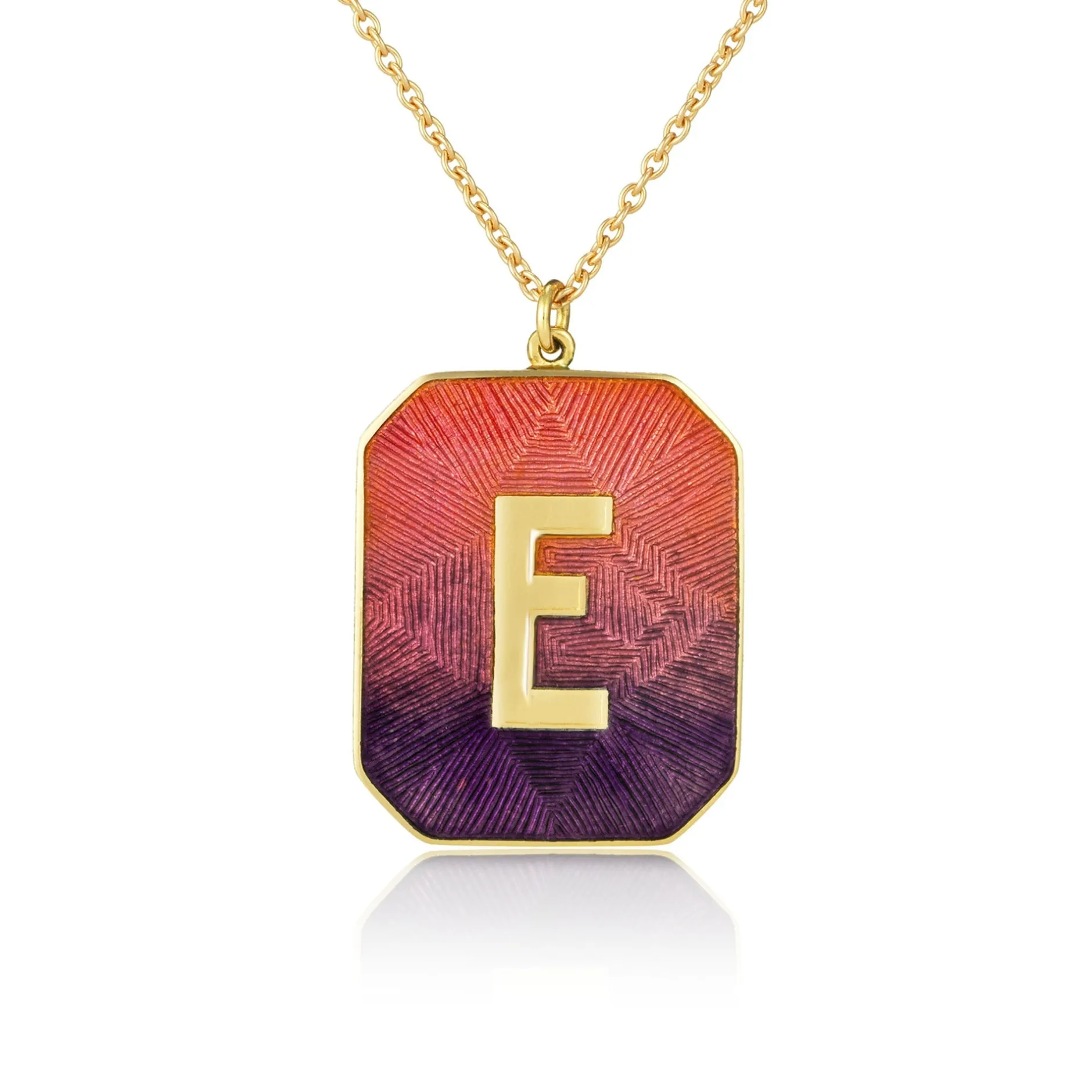 Alphabet Sunset Enamel Letter Necklace^Brooke Gregson Best