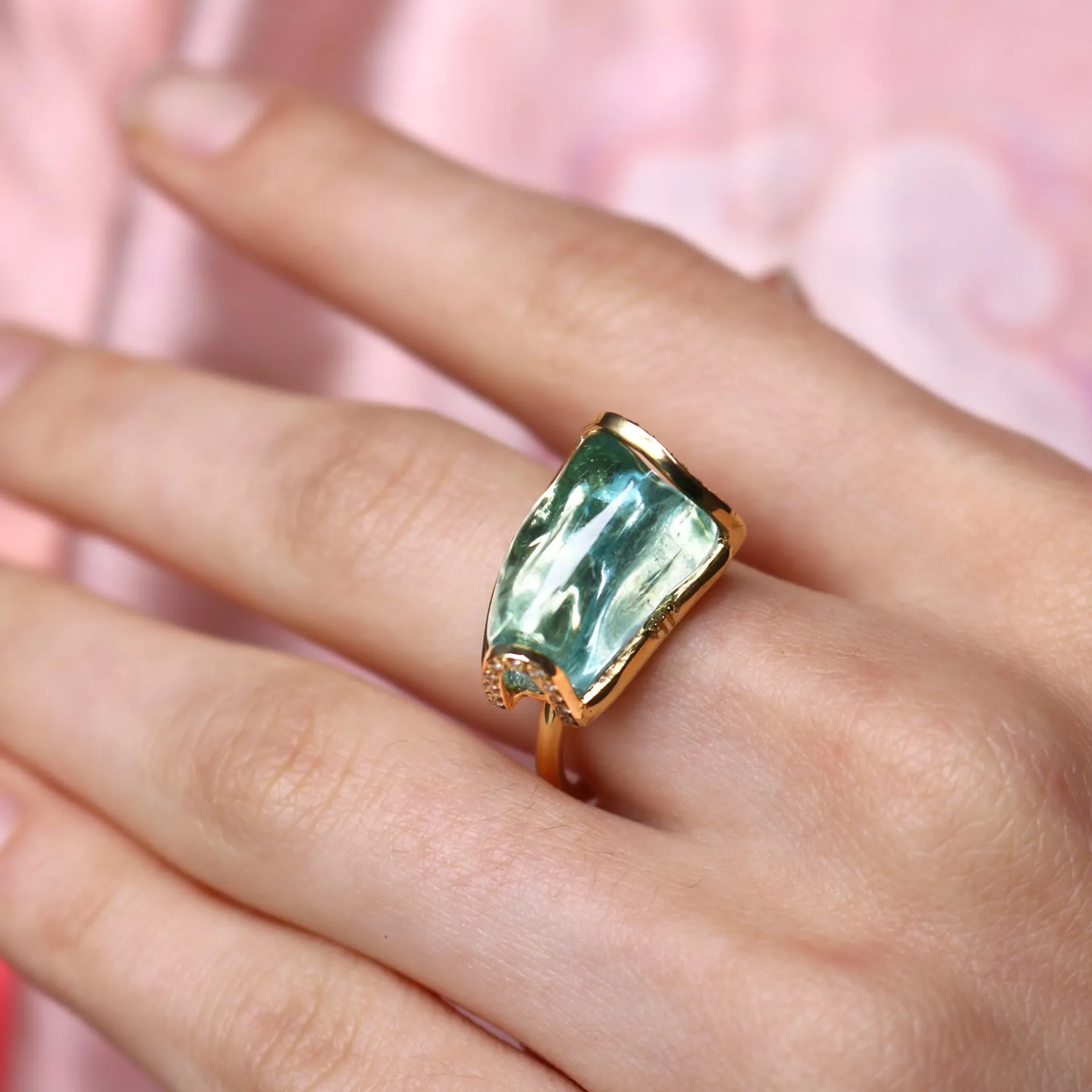 AQUAMARINE CLOUD RING^Brooke Gregson Flash Sale