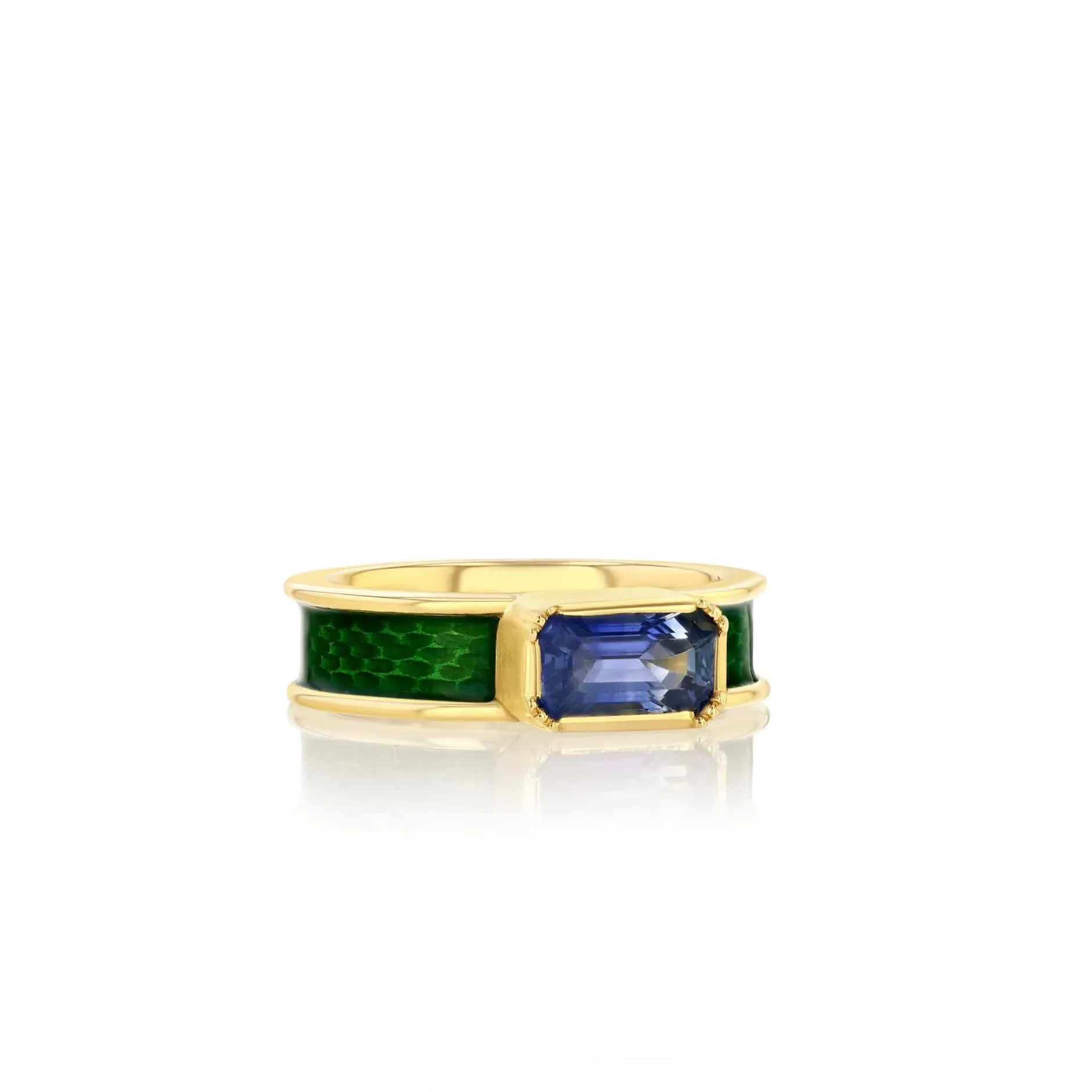 BAUHAUS SAPPHIRE ENAMEL RING^Brooke Gregson Cheap