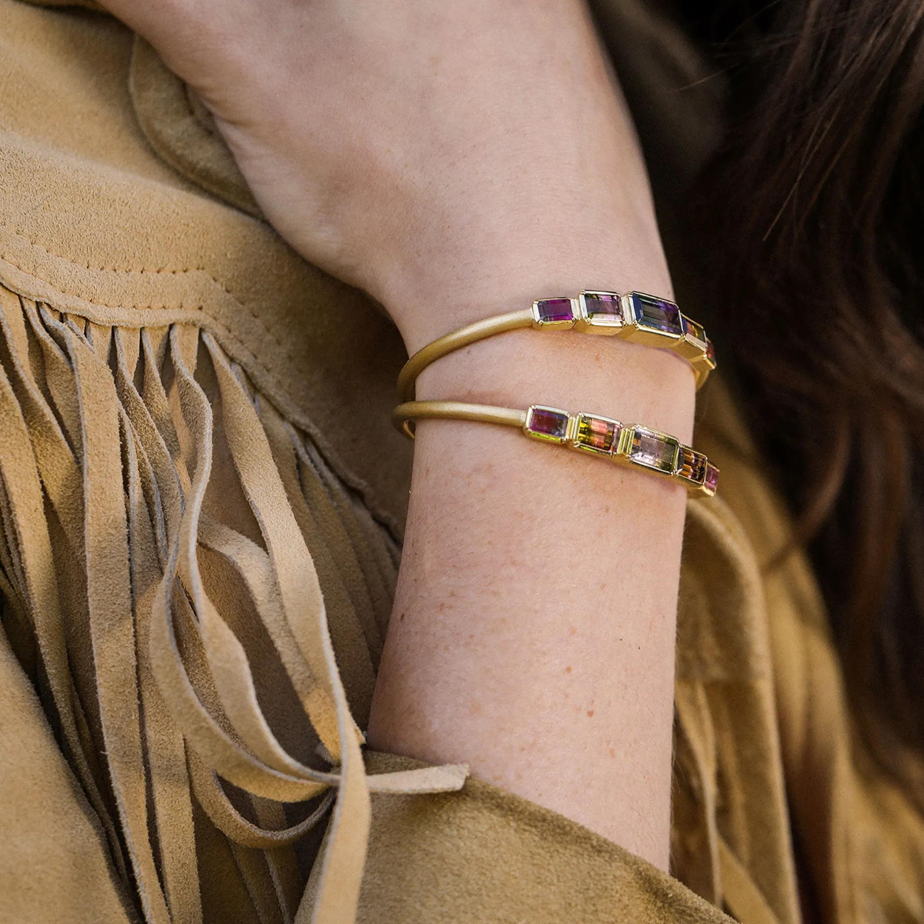 BI COLOR TOURMALINE BAUHAUS CUFF^Brooke Gregson Best Sale