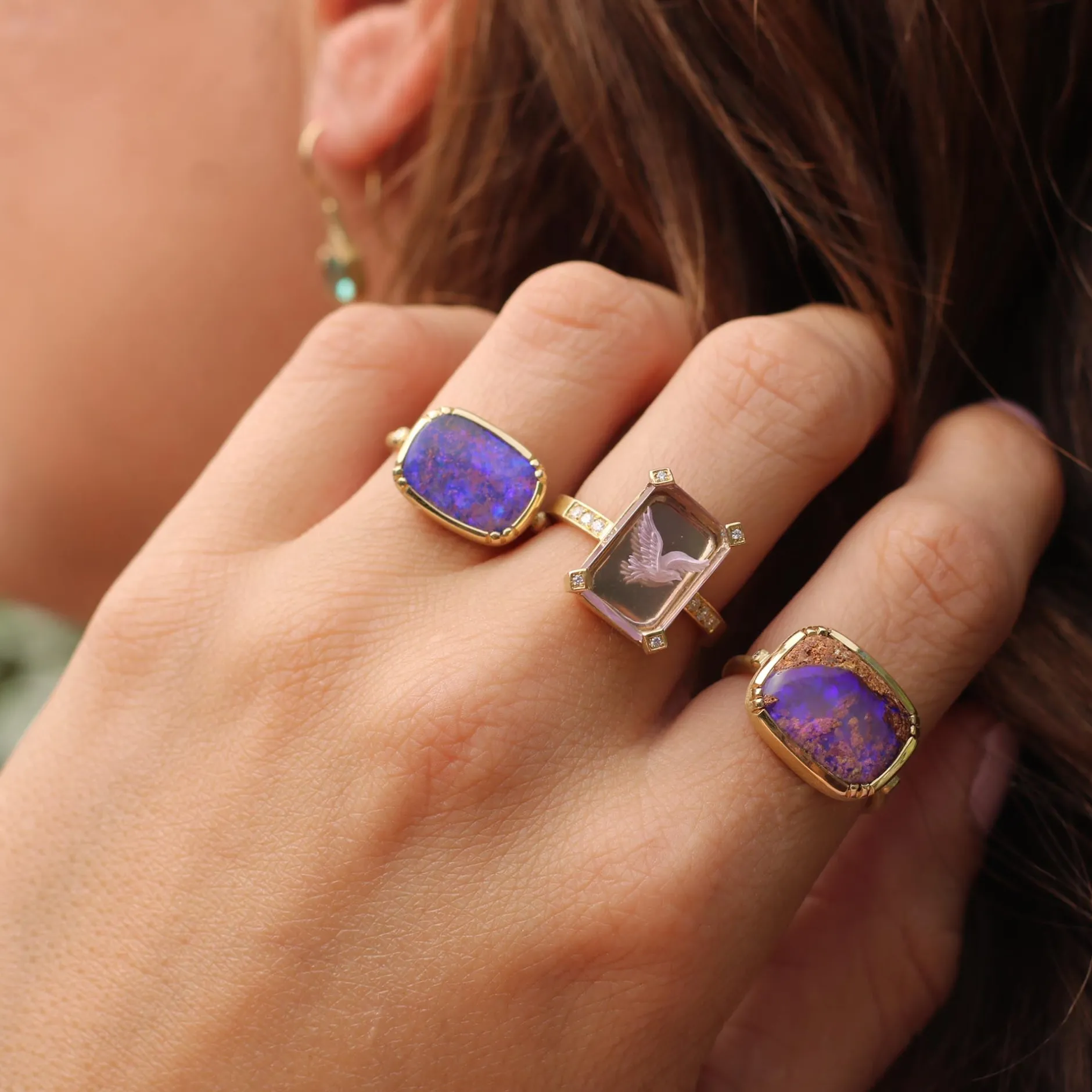 BOULDER OPAL ELLIPSE RING^Brooke Gregson Best Sale