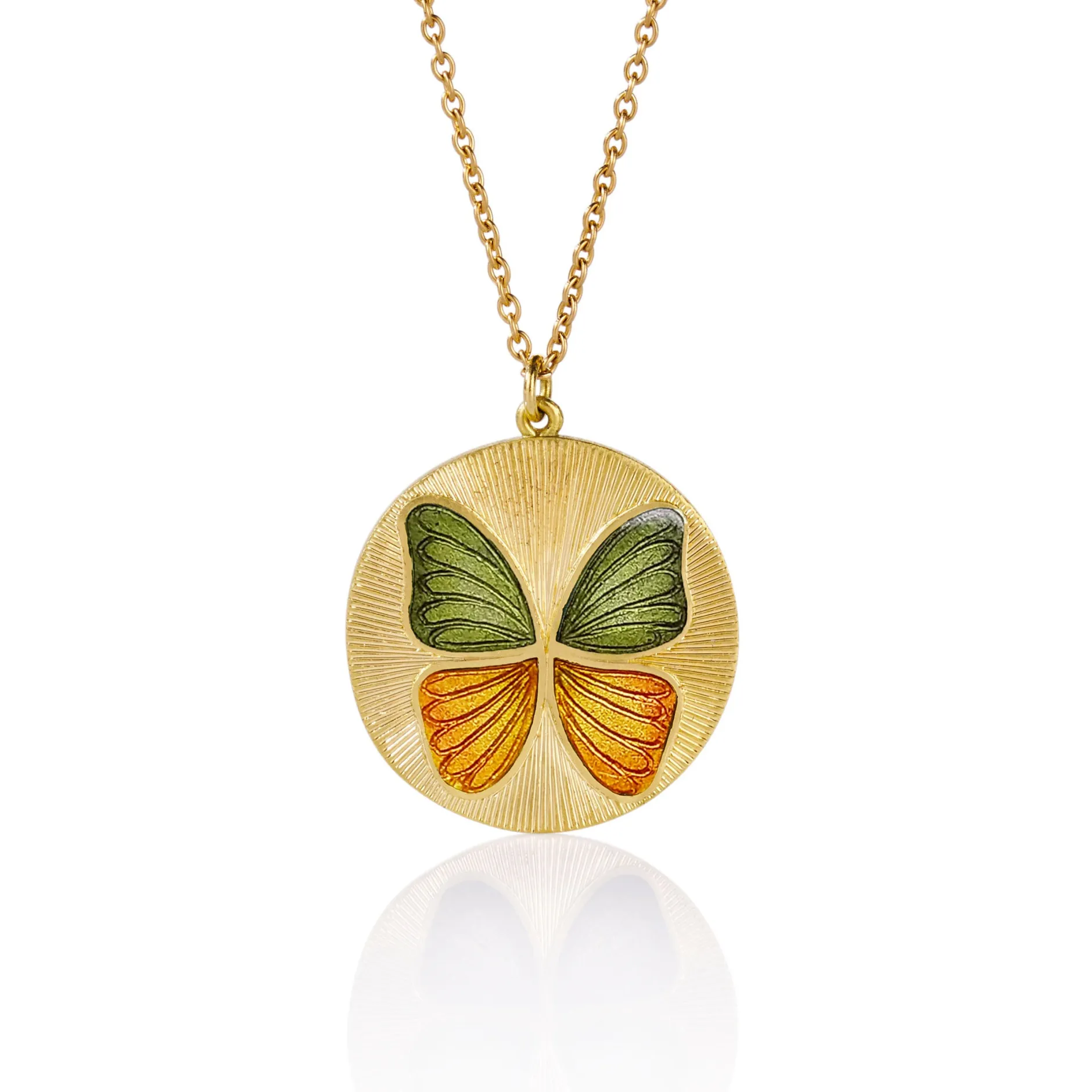 BUTTERFLY ENAMEL NECKLACE^Brooke Gregson Best