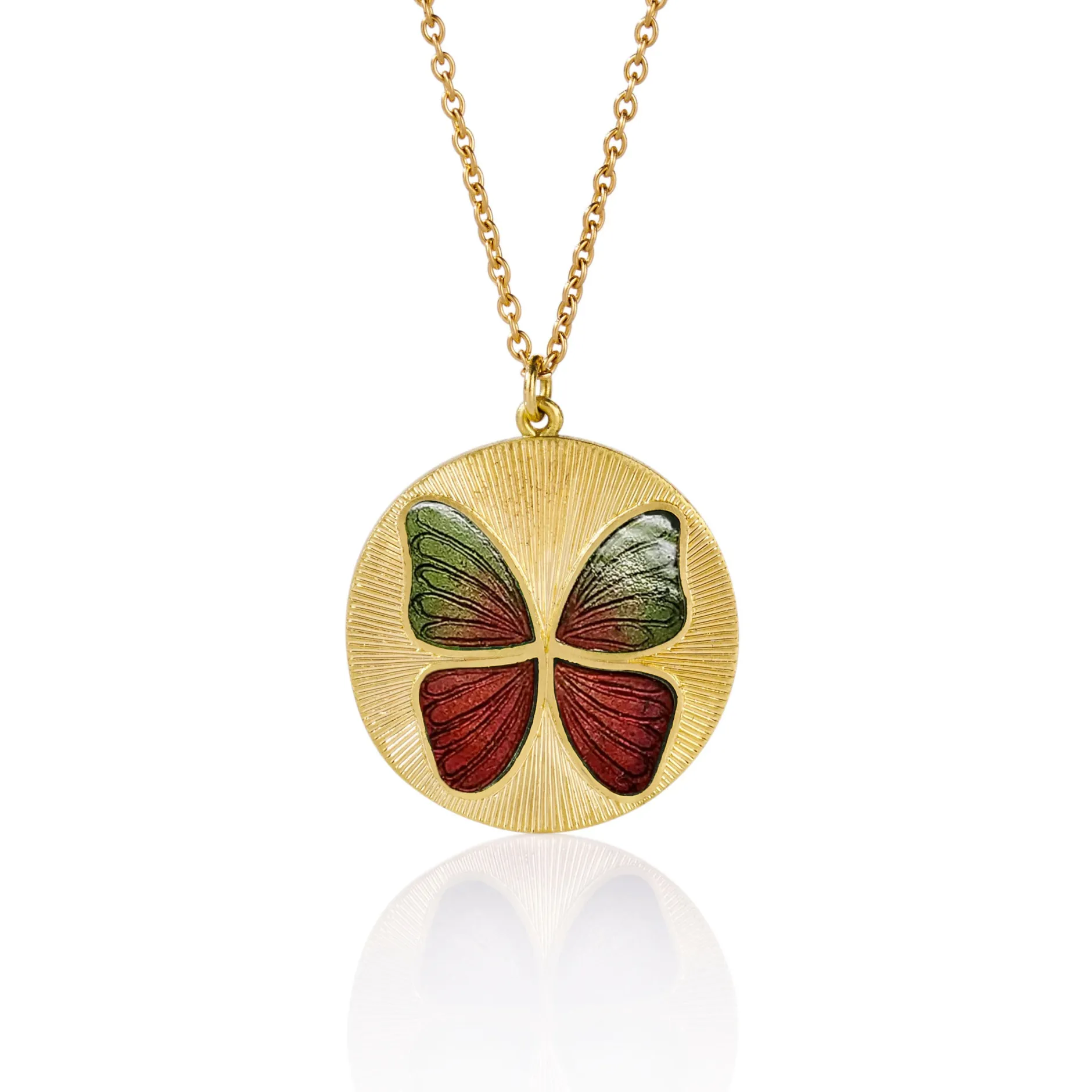 BUTTERFLY ENAMEL NECKLACE^Brooke Gregson Store