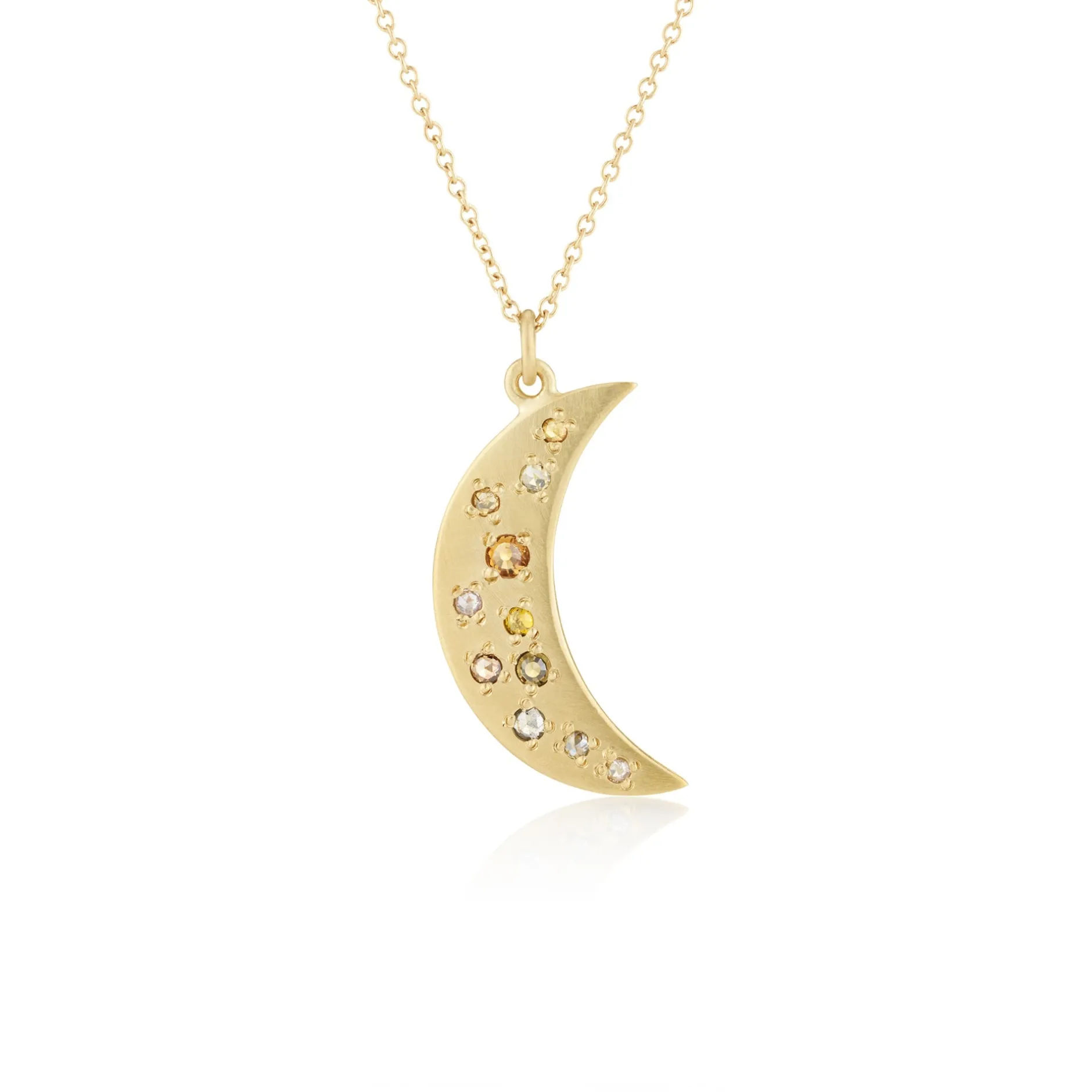 CRESCENT DIAMOND NECKLACE SMALL^Brooke Gregson Flash Sale