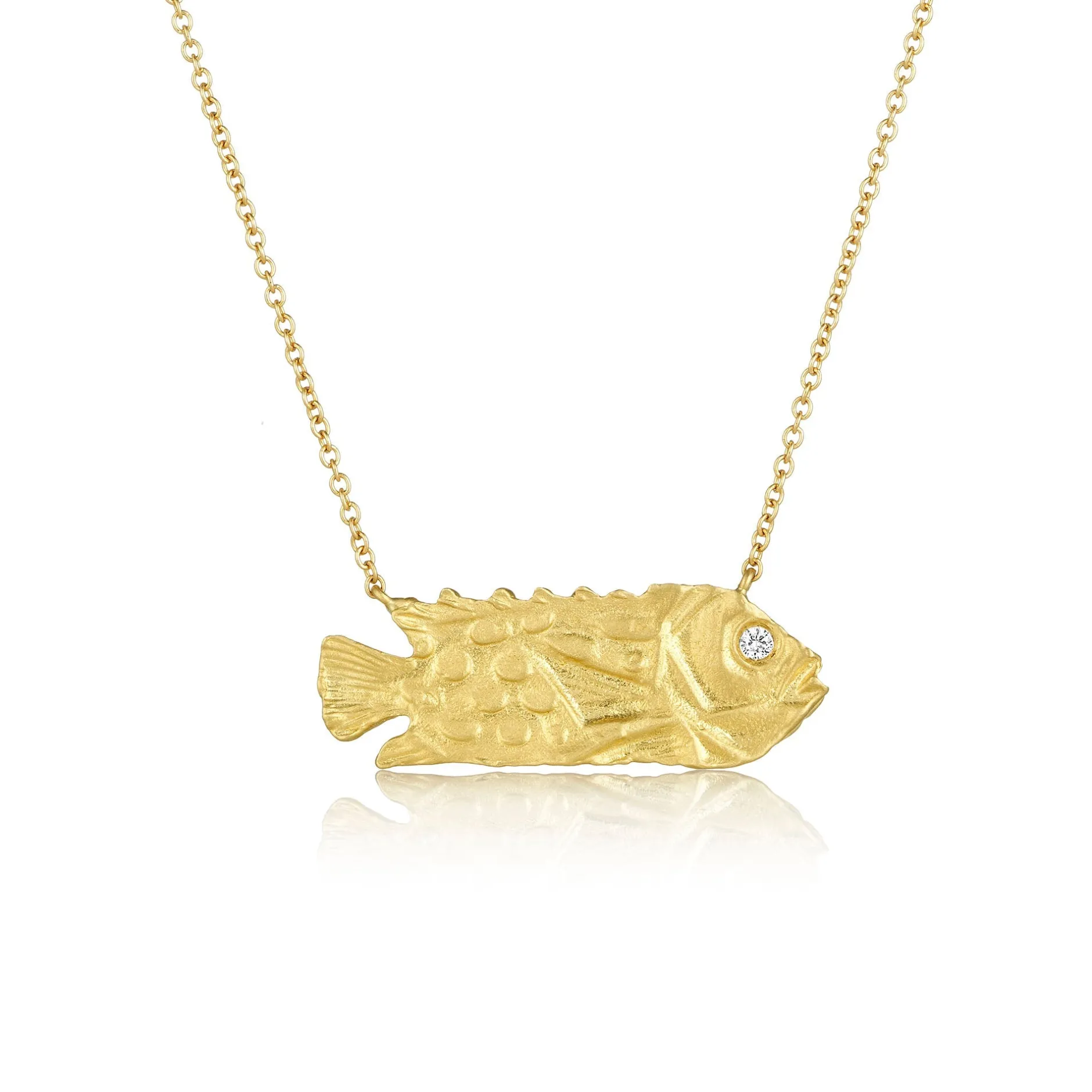 Diamond Fish Necklace^Brooke Gregson Best