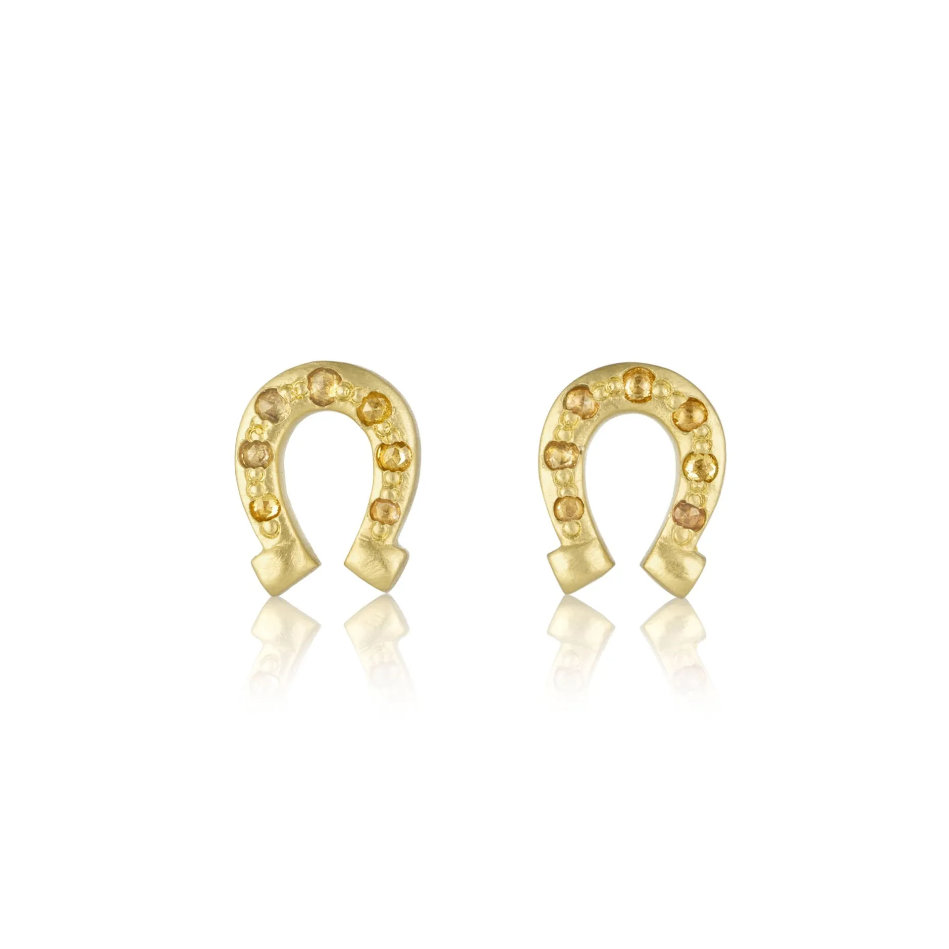 Diamond Horseshoe Earrings^Brooke Gregson New