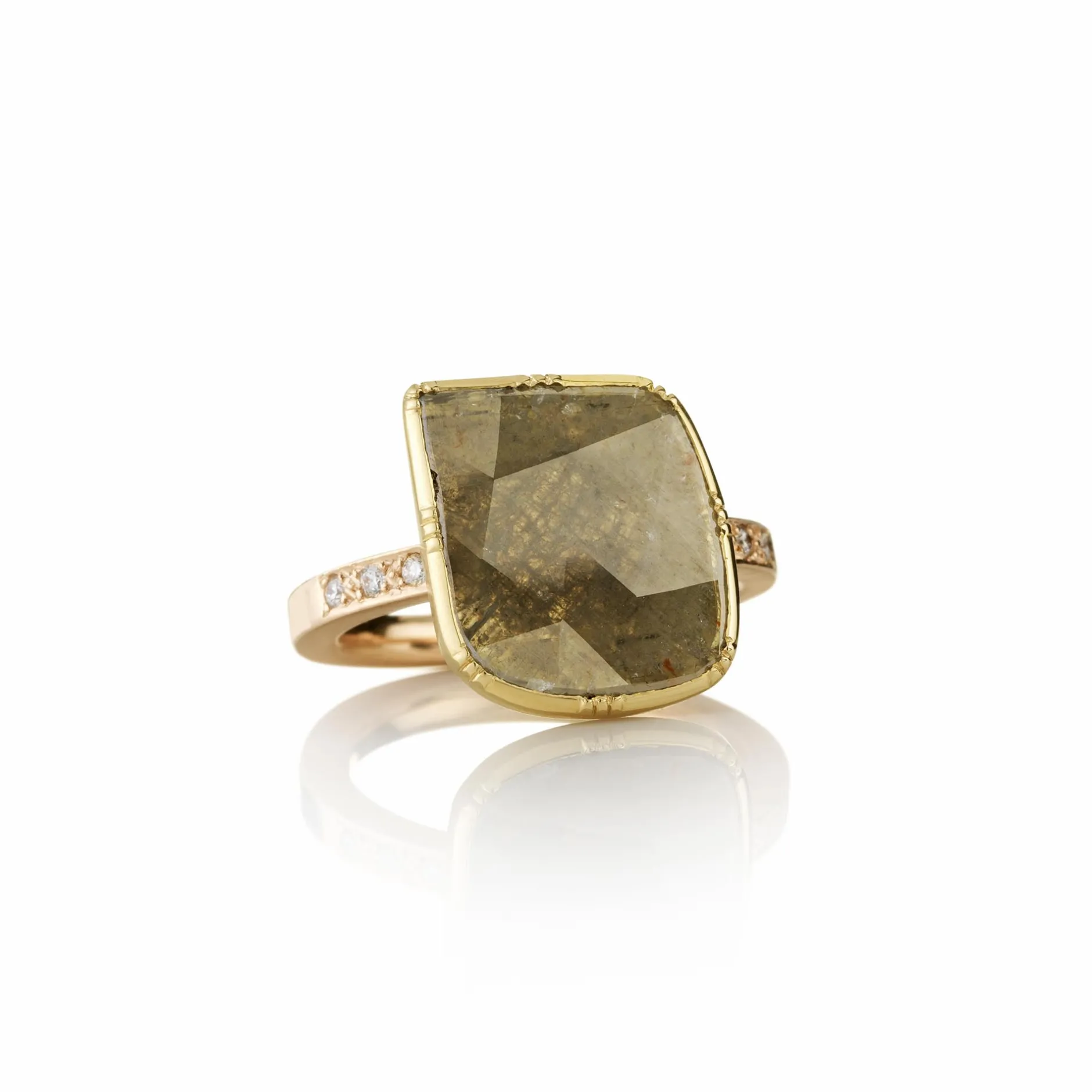 Diamond Pave Band Square Ring^Brooke Gregson Outlet