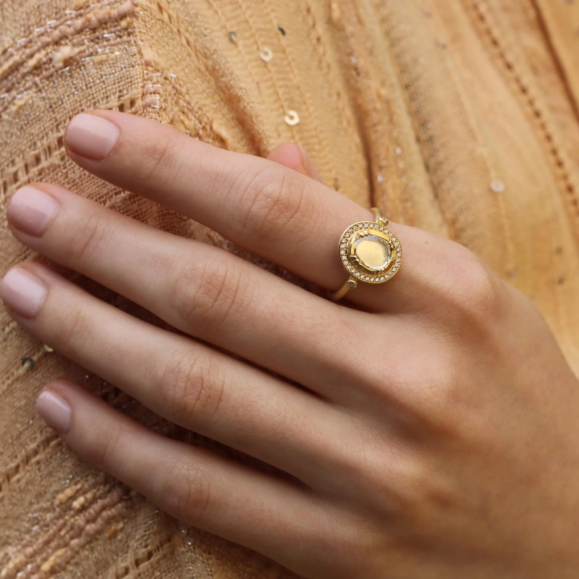 DIAMOND SLICE GALAXY RING^Brooke Gregson Hot