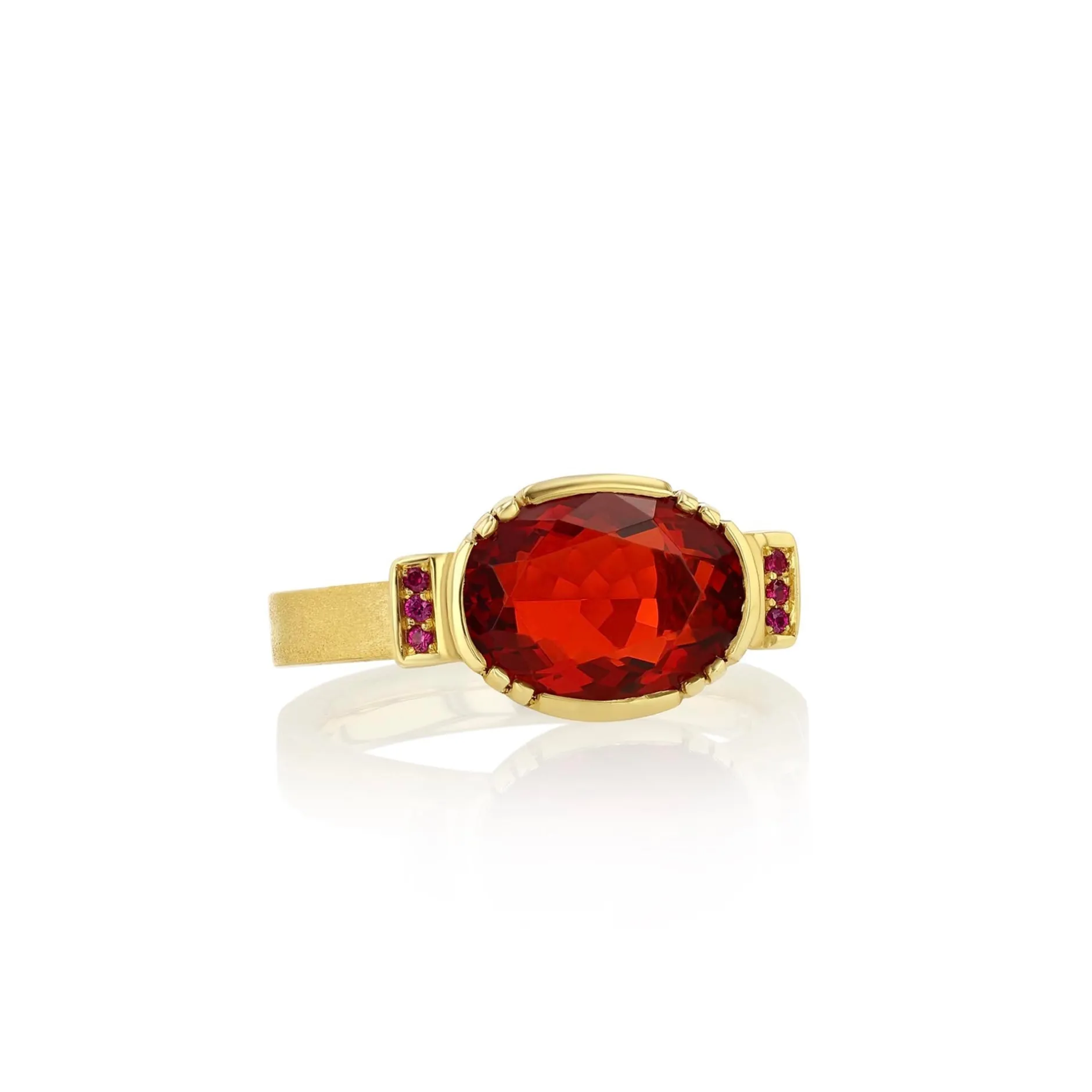 FIRE OPAL RUBY ORBIT RING^Brooke Gregson Online