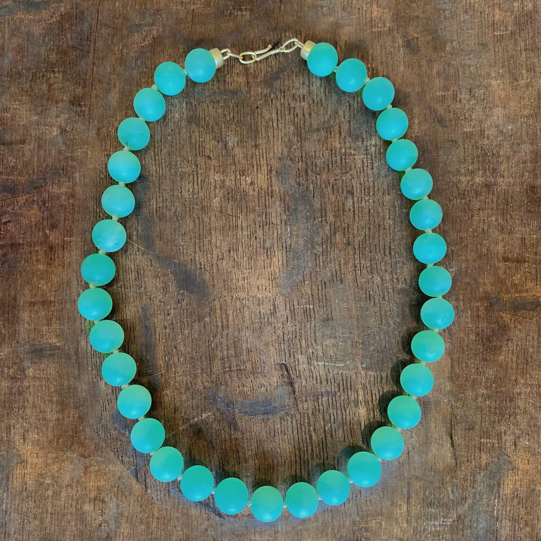 HONED CHRYSOPRASE GLOBE BEAD NECKLACE^Brooke Gregson Best Sale