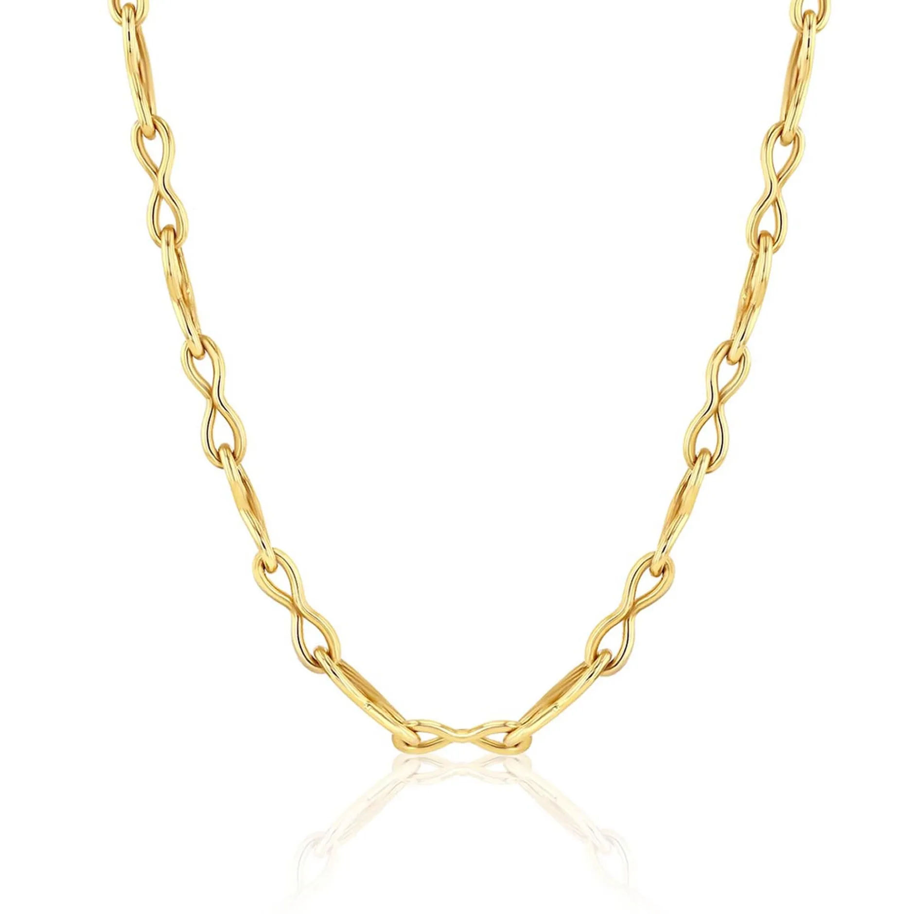 MOBIUS CHAIN LINK NECKLACE^Brooke Gregson Online