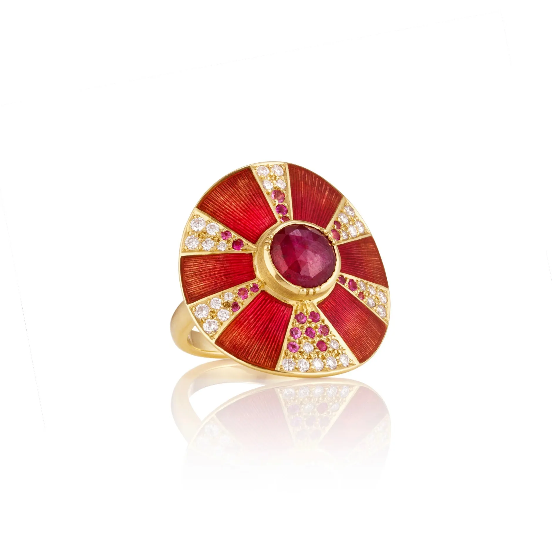 Ruby Diamond Pinwheel Ring^Brooke Gregson Best Sale