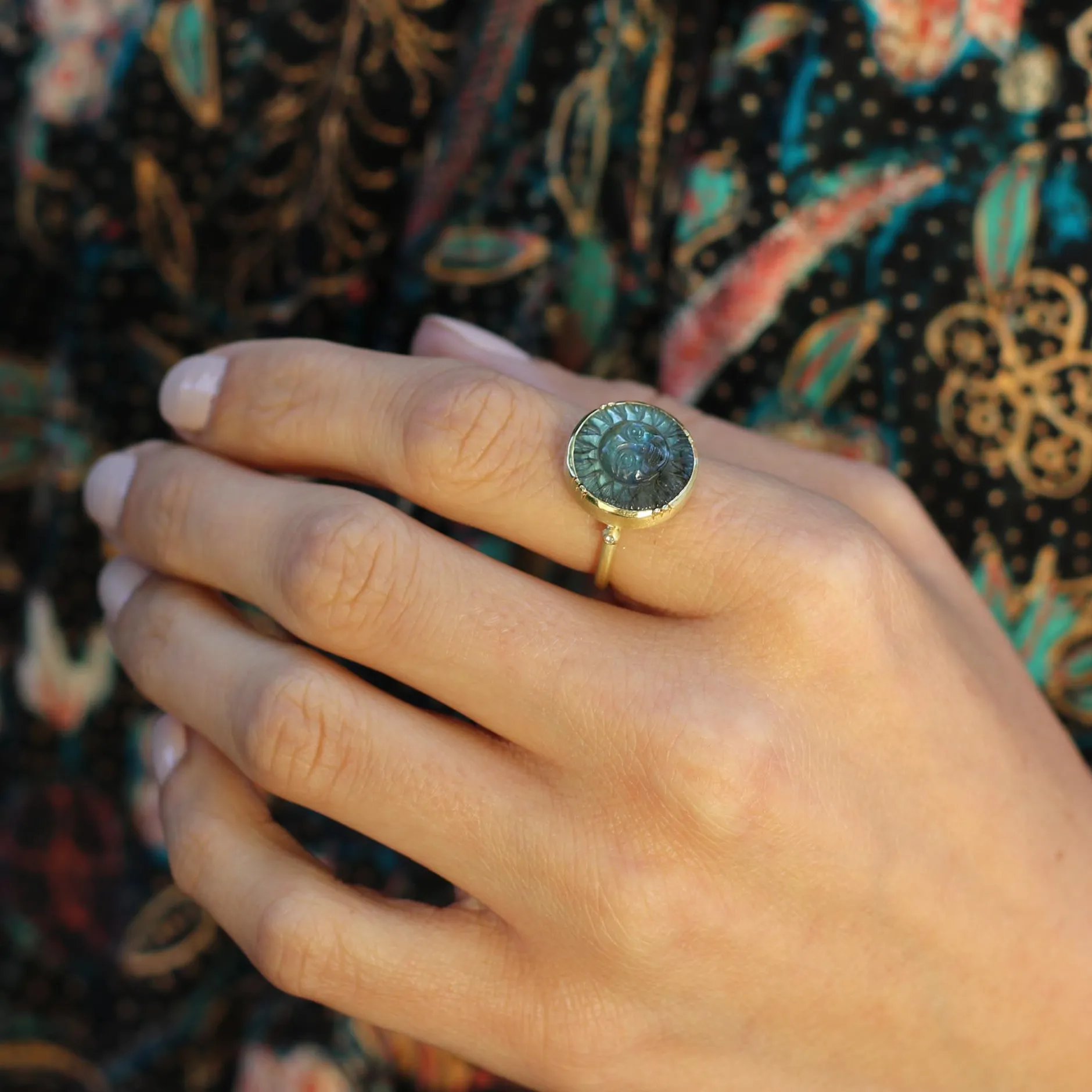 SUN LABRADORITE RING^Brooke Gregson Clearance