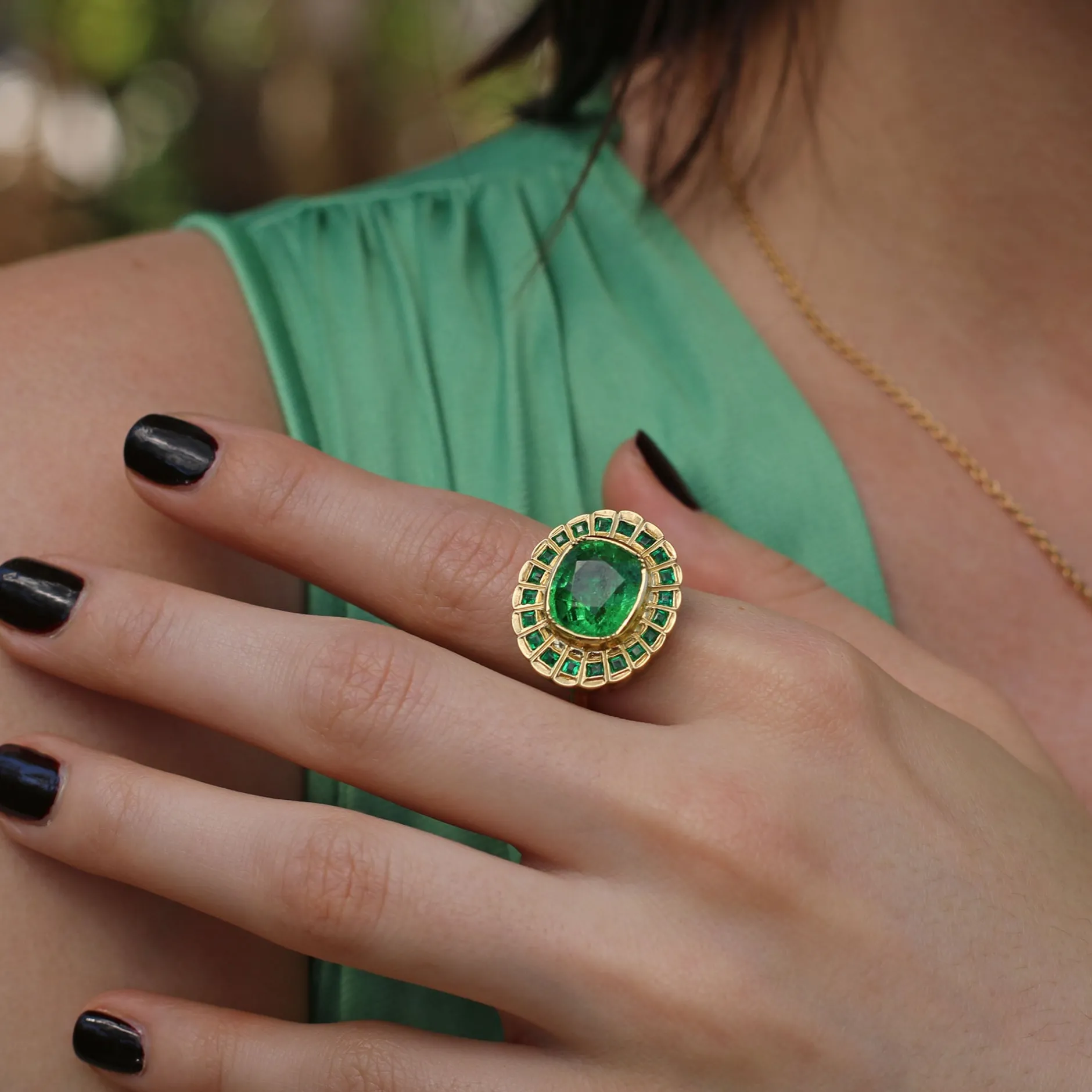 TSAVORITE EMERALD IMPERIAL RING^Brooke Gregson Sale