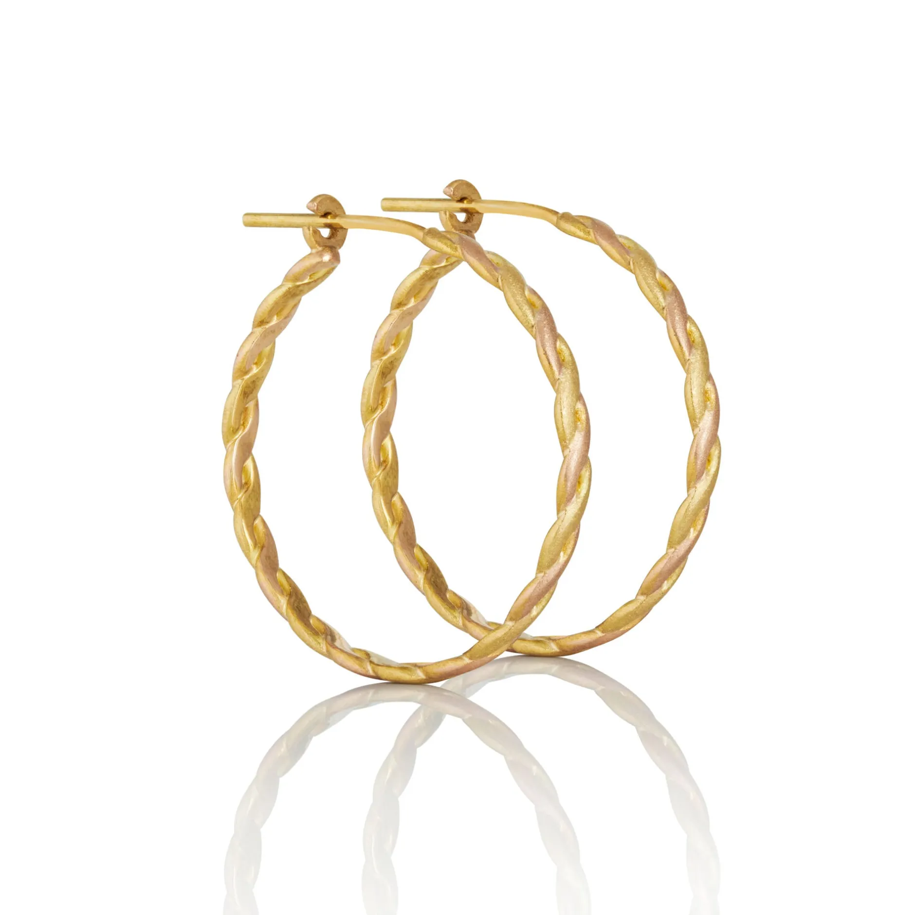 TWIST HOOP EARRINGS^Brooke Gregson Fashion